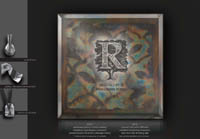 LO2 | lustro nalewane i postarzane w ornamenty - rewers
